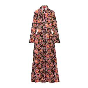 Commission 'Dean' Pink Nylon Open-Back Floral-Print Recycled Stretch-Crepe Maxi